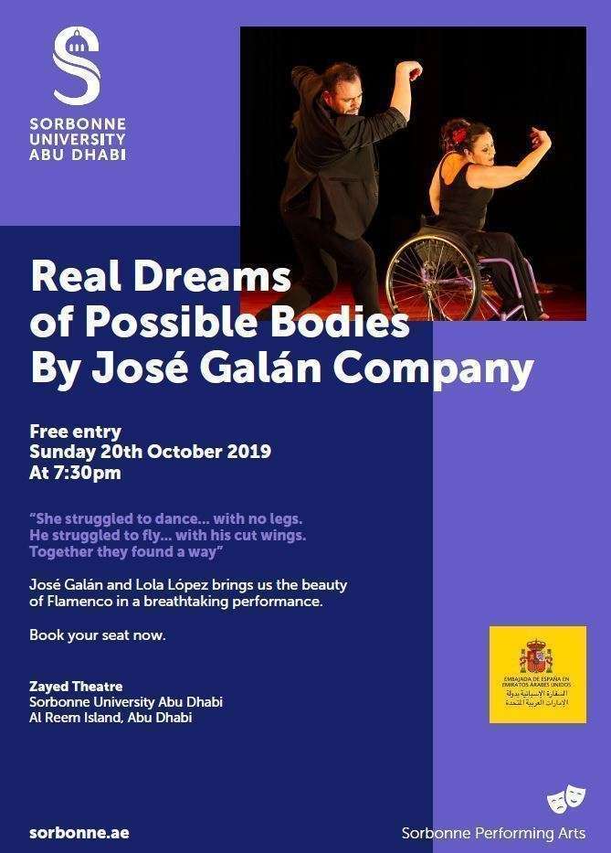 Flyer compañía de flamenco inclusivo José Galán