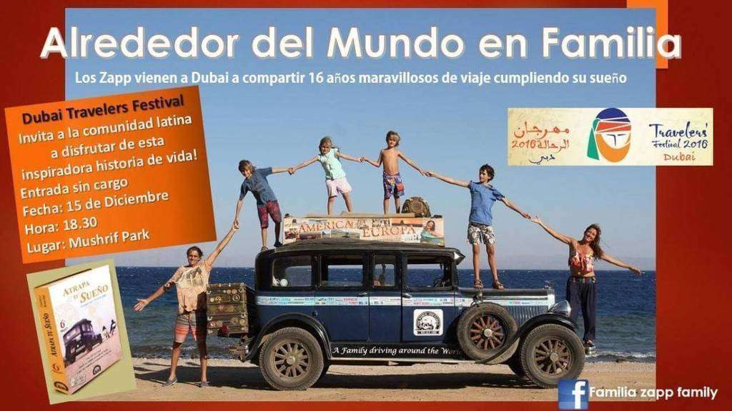 Flyer familia Zapp en Dubai.