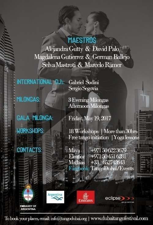 Flyer Festival del Tango Dubai 2017
