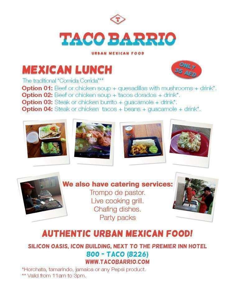 Flyer Taco Barrio.