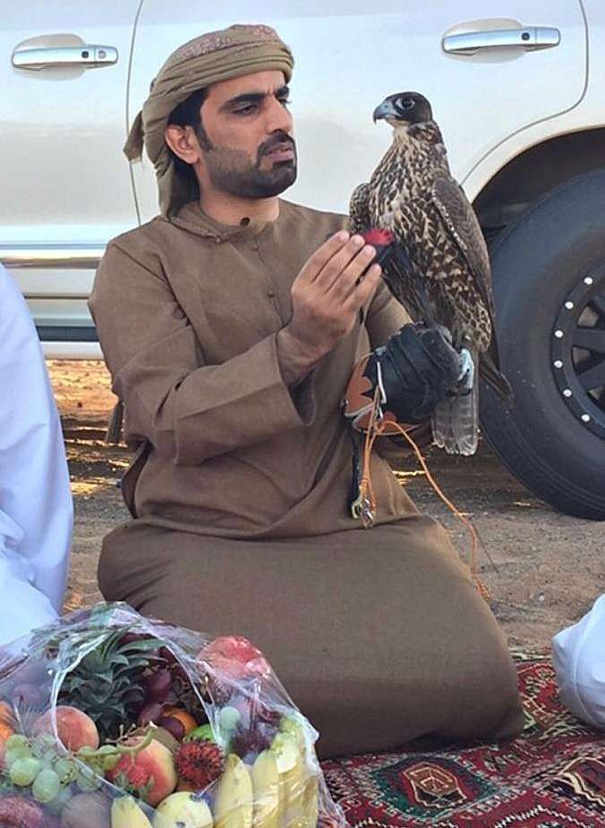  Saif bin Ali bin Rashid Al Ketbi, también organizador de la competición de cetrería. (EL CORREO)