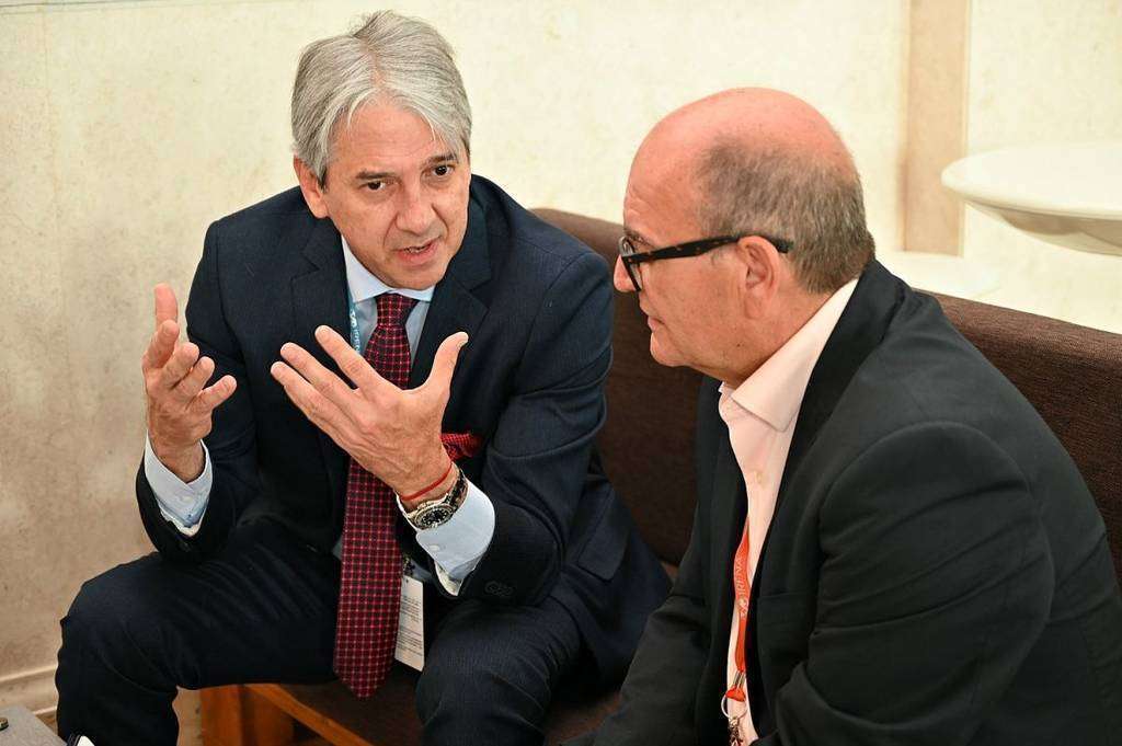 Jaime Amín, durante la entrevista. (EL CORREO)