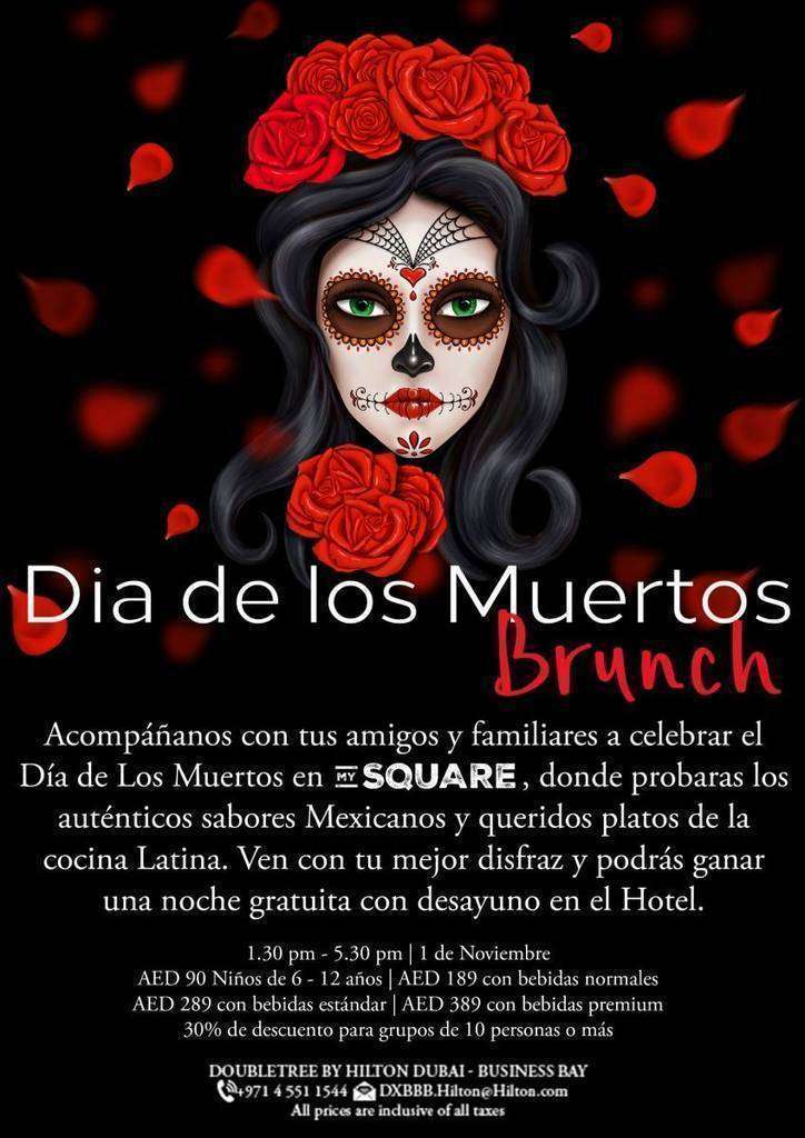 Flyer Día de los Muertos Brunch