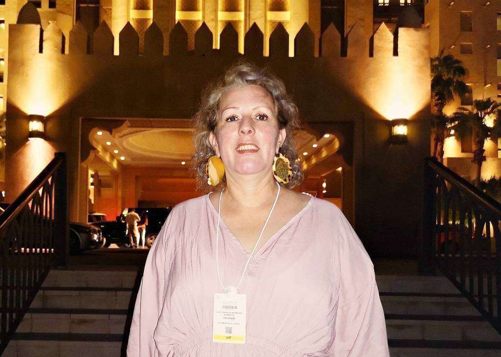 Lucy Bermúdez, presidenta del Consejo de Estado de Colombia, durante su estancia en Dubai. (EL CORREO)