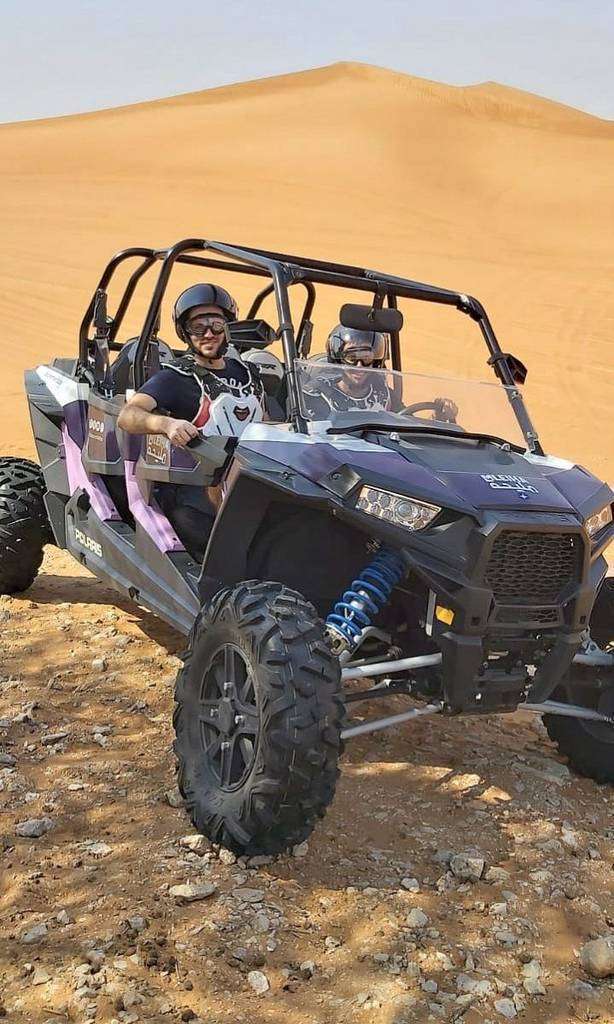 Quad in the Maleha desert. (Cedida)