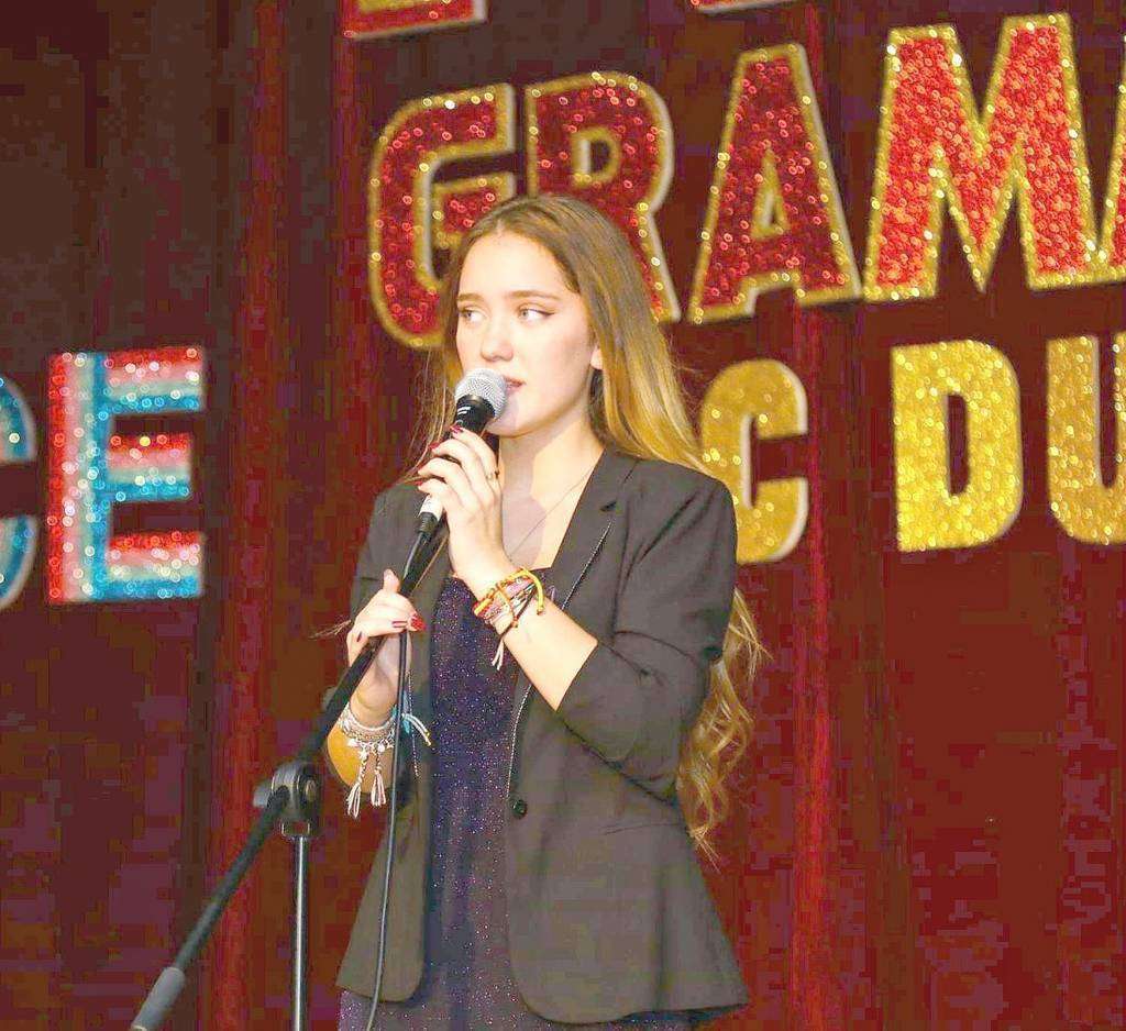 Malu Salgado, sobre el escenario. (Cedida)