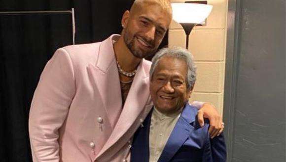 Armando Manzanero, con Maluma. (Fuente externa)