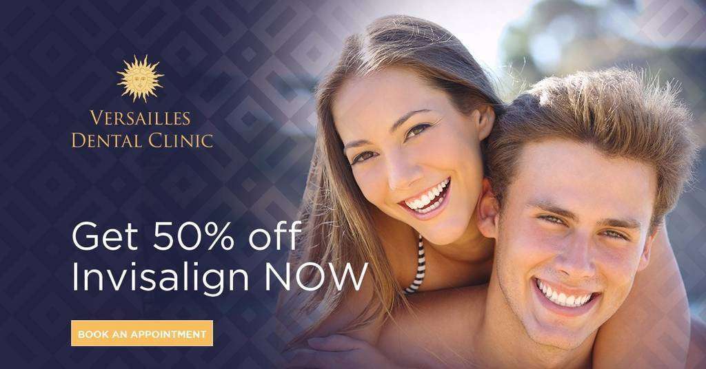 Flyer clínica Versailles Invisalign