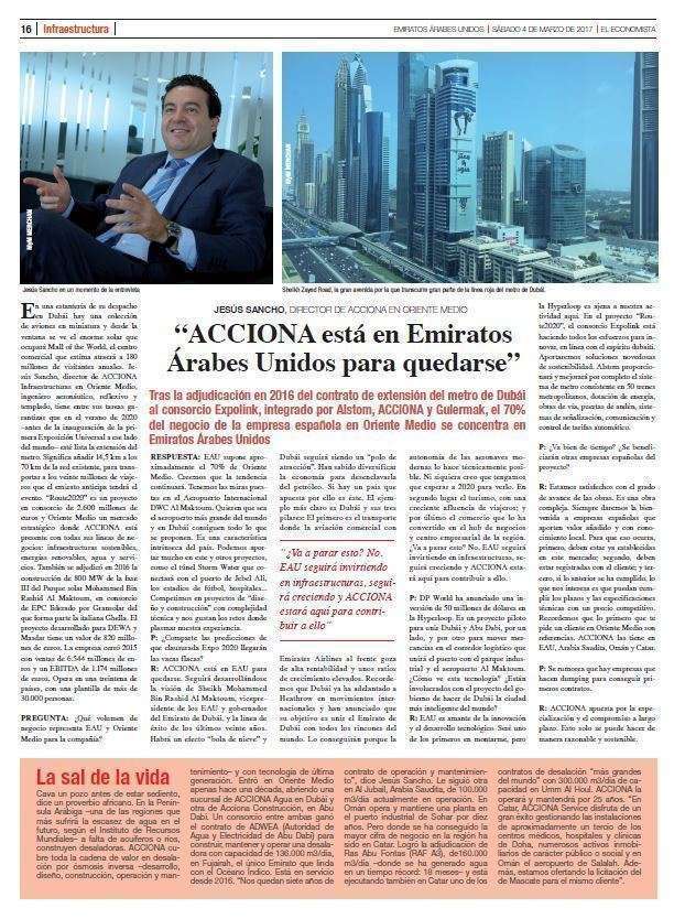 Página 16 de la tercera parte del suplemento 'Emiratos Árabes, el centro de la nueva Ruta de la Seda'