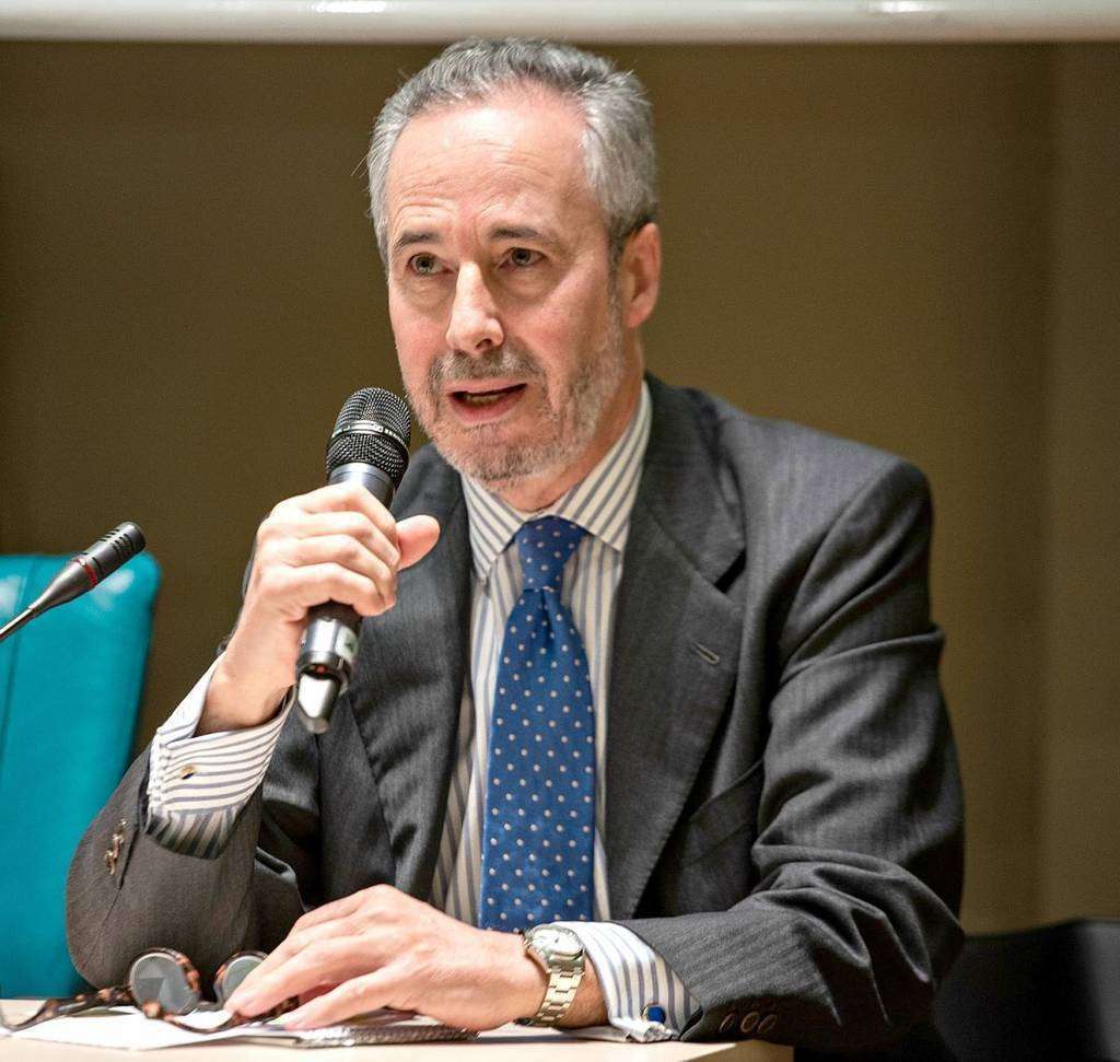 Pedro Martínez-Avial, director general de Casa Árabe, durante una intervención. (Cedida)