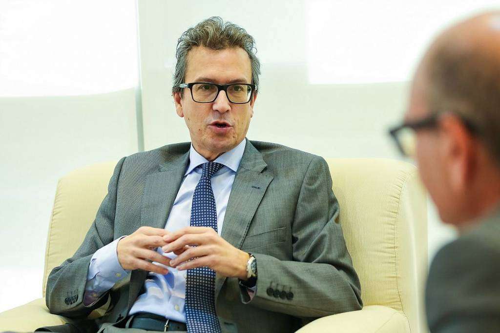 The Spanish Ambassador during the interview of EL CORREO DEL GOLFO. (EL CORREO) The Spanish Ambassador during the interview of EL CORREO DEL GOLFO. (EL CORREO)