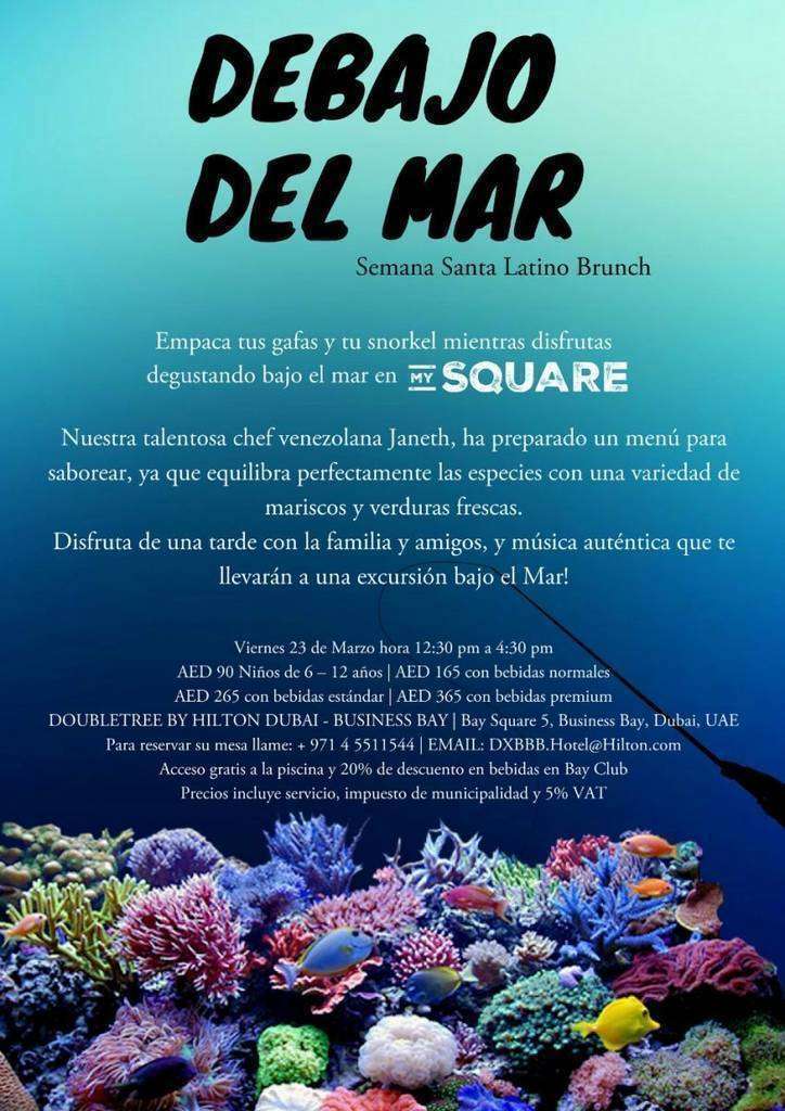 Flyer brunch double trhee Dubai