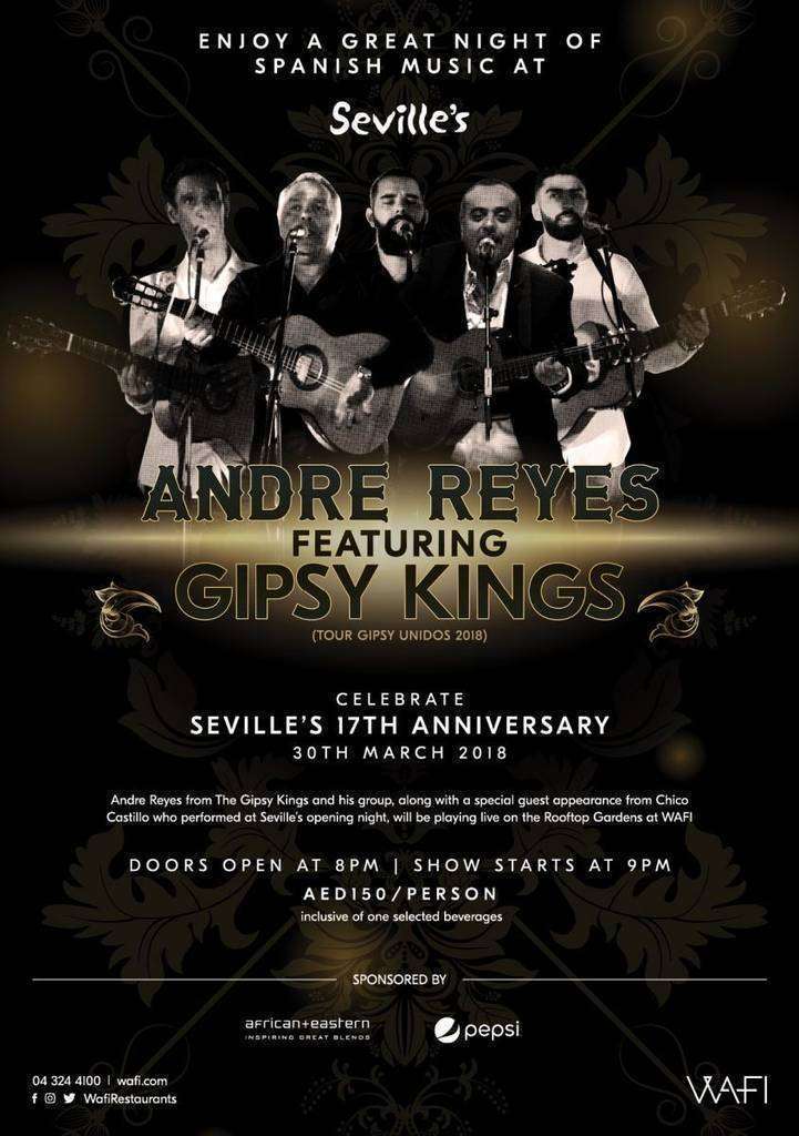 Flyer Gipsy Kings Seville's 2018