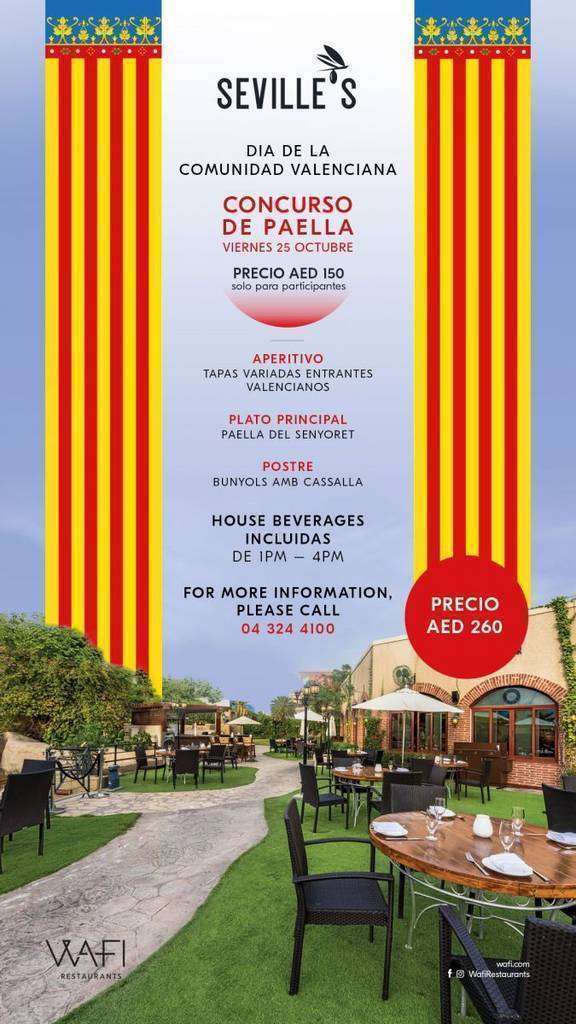 Flyer Día de la Comunidad Valenciana 2019 Sevilles's.